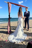 The dress exceeds our expectations. In person, we saw even more details, and the train was beautiful. The dress was within the quality of the Luxe dresses. My wife looked incredible and gorgeous in her wedding dress. We highly recommend Lulus as they have great customer service and have so many styles and fits at a reasonable price. - Orlando D.