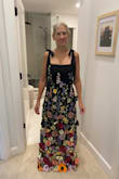 Very fun and trendy dress. I wore it to a wedding. I had to alter the sides under the arms. Lots of compliments. - Judith E.