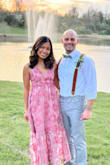 This dress is perfect for a spring wedding. I received numerous compliments on it. Initially, I ordered an XS, but the first dress they sent was too loose at the back and had a scratch in the lace. I requested an exchange, and the replacement they sent fit perfectly. I'm not sure why the sizing was different, but I'm happy with the second dress they sent to replace the original one. - Joan M.