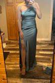 This is a really nice dress, especially for a bridesmaid's dress! The color is stunning, and I think it is flattering. It is a little heavier than I would like but I still love it. Only hiccup was that when I tried it on for the first time, one of the straps snapped off without barely pulling it. But customer service was SO helpful and willing to solve the problem so that made me very happy about Lulus. So BE EXTRA CAREFUL with the straps! - Holly D.