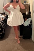 This dress is absolutely adorable and fantastic quality with the exception of the straps. I am blessed in the chest and I had to tighten the straps (which I LOVE an adjustable strap) to give me good support, which was definitely achieved but the straps are super thin they started to dig in to my shoulders. But it's easier enough to switch them out if you deem necessary. I absolutely loved the structure and skirt of this dress and the material is fabulous as well. - Dory B.