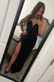 Great dress! The material was thick and didn't slide down once in the bust. I got compliments all night! - Lisa F.