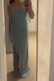 I loved the dress and thought the material was really comfortable. The dress however was a bit long but can't complain because of my height! But overall, I thought it was so beautiful. - Brianna D.