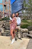 I wore this dress for my courthouse wedding and I felt like an absolute queen. The fit, color, and style were perfect. It's a unique dress, and I got so many compliments. - Jannah H.