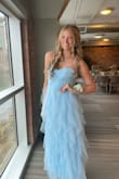 I 100% recommend this dress. I sized up just because I am so tall and I knew it would be long enough, and it was a little big, but with some bust alterations it was perfect! this was one of my favorite dresses that I have ever worn and the color and style are stunning. i got so many compliments and i highly suggest getting this dress in any color, but the blue is especially gorgeous. - Karys V.