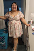 I absolutely love this dress, but my only issue is that the boob section was NOT meant for bigger boobs. The lines cut right in the middle of my boobs. So from the side, my boob looks like two lumps instead of one full boob. I'm still gonna wear it cause the dress is so comfortable and cute, and I feel like it's not that noticeable, at least not from the front, so I will keep it. - Juliet P.