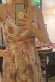I've seen other reviews for this dress that showed odd pattern placement on the bust. Because it was so pretty I thought I would take a chance anyway but it happened to me too lol. I will be returning this! - Sarah F.
