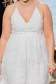 I liked the dress, especially for the photos. However, I think it had to be tied very tightly in order to make the top fit well, which resulted in the thin string cutting into my back and shoulders which was uncomfortable after a few hours. - Mary L.
