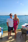 I love this dress, wore it on vacation. Very flattering and shows off curves. It runs big so size down. I'm usually a medium but it was too big in the waist/hip area. A small fit perfectly. Got a lot of compliments. - Kristin H.