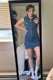 Fits exactly how I wanted it to. Definitely a mini dress, so I'll be wearing spandex shorts under it. - Perri W.