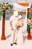 Beautiful dress. True to size. I had to get the dress altered because it was so long, but bust and waist fit perfectly - Melissa C.