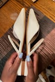I bought these shoes for my upcoming wedding in a size 8 and they were just the littlest bit too small. So I exchanged them for an 8.5 and turns out they are the exact same size. I don't want to try again with a 9 for fear of it being way too big or again the same size as the 8. Disappointed I'm going to have to miss out on wearing these. - Ashley J.