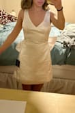 I bought this for either my bridal shower or rehearsal dinner (still deciding). I love it! Just needs to be steamed then it's good to go.
The straps are slightly big, but still fit great! - Olivia O.