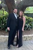 Beautiful dress! got lots of compliments. Wore to a "black tie optional" wedding, and it was perfect! Slit not too high for my height (5'8). Bust was a little big for my bra size but made it work by wearing a strapless bra as opposed to stickies. Wearing Spanx to smooth my stomach area but otherwise a great fit and definitely worth the price! Zipper was a little difficult to use especially if you are doing it alone! - Lauren L.