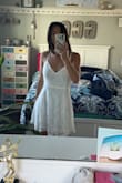 I love the print and the way it fits! The lace is so cute. It is a perfect dress for fancy or casual occasions. I would highly recommend. - Grace C.