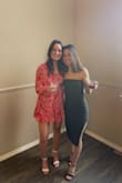 I wore this to my cousin's wedding this past weekend, 10/10 recommend. I ate a LARGE dinner and a few drinks, and the dress did a great job of concealing the bloat. Strapless dresses are also a hot take on the dance floor, but I was able to dance all night without anything coming out. I didn't have to pull it up too much, although it did ride up quite a bit on the bottom which was fine. - Andrea B.