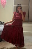 I loved the dress and how it fit! It did come a little larger than expected, but I think it's perfect! The color is true to the picture, and the design is so cute!! - Sharon I.