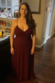 Love the dress, very flattering. Chest area is supportive (was worried because unable to wear bra with the open back). - Melanie G.