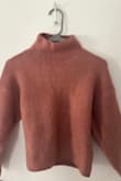 Gorgeous color for fall. I would size up 1 if you want a more loose fit. The neck comes up midway, so if you don't like turtle necks, this is not the sweater for you. It is hand wash only so beware if you don't pay attention while doing laundry - Deepa R.