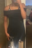This dress was exactly what i was looking for when it came to prom dress shopping. The material on the inside is so soft and warm (which is great because I'm always cold). It was the perfect length (I'm 5'4), barely dragged on the floor, and with heels it was perfect. The only thing i changed was the waist line. I didn't have time to order a smaller size but other than that it was perfect. The slit didn't go to high, the sleeves rested comfortably, and I got loads of compliments! - Kylie E.
