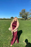 Beautiful dress for a fall wedding! Love the color and the dress was not too fitted. - Samantha G.