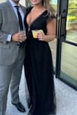 I got so many compliments on this dress and felt so confident. I always go form fitting but wanted a little more forgiveness in the belly area. This dress was perfect. Totally comfortable and great! - Julia G.