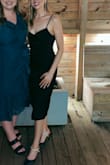 Loved this dress so much for a wedding! I used double-sided tape to keep the cowl in place. - Rachel T.