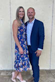 This dress is so pretty in person...It also fits perfectly, I ordered a small. I'm tall so the length was perfect. Loved the material it's light and flowy. The colors are so vibrant! I wore it for Easter and it was just what I was looking for <3 - Kristen D.