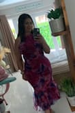 Beautiful material and fit. I am usually a Large but I had to size up to XL. I wish the size chart for Lulus was more accurate but nevertheless, this time I am just glad it fit because it is a beautiful dress. - Teresa V.