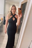 Love this dress! It hugs you in all the right places and the neckline is very flattering! - Kelly W.