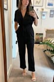 Tried this in a small and medium, but it was still too baggy in both. The crotch hangs low and baggy and I was swimming in it. I really really wanted to like this one. - Danielle S.