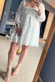 I absolutely love this dress! I bought it for my engagement photos and cannot wait to wear it. It fits true to size. I bought an XL. It is so flattering and comfortable - Margaret T.
