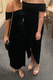 Perfect "full-length" dress for women who don't want to get a dress hemmed. Fits perfectly! Wore to a formal wedding in Charlotte, NC. - Marla E.