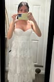 Super cute! Was looking for a wedding dress so I ended up picking something else, but it was beautiful. - Geraldine R.