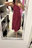 I really love that dress, looks exactly like in the photo, and the size recommendation was correct! I needed to make it shorter a bit and adjust the bust area because I wanted it to look tighter. - Sapir K.
