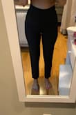 Definitely give them a try if you don't mind a thin, polyester feel to your pants. I'm not a fan of the material, but the rise and length are great so I'm going to give the bigger size a shot. The pleats are flattering if you are trying to conceal a pouch otherwise they give you one. Overall, worth trying if you are on the fence. Pics are of the small and I'm exchanging them for a medium. - Marline K.