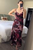 Absolutely LOVED this dress. I wore it for a cocktail engagement party on a yacht, and it was perfect. Material was great, open back was beautiful, and perfect for a night out. I have a relatively athletic build so I was a little worried about the style, but it turned out perfect! Also, I have relatively small bust, so I did not have to wear a bra. Ordered a medium. - Gianna R.