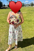 Took a gamble on this dress for my civil ceremony even though it had no reviews, and I am so glad I did. The dress is properly lined but also incredibly soft and comfortable. The silhouette is flattering and feminine. The straps were a tiny bit long but didn't end up bothering me or falling down. - Deborah N.