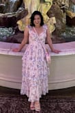 Flowy, fun, and the cutest color palette. You need this dress if you want something girly and comfortable to wear out and about. - Marlene N.