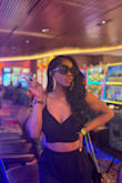 Perfect for any occasion. I dressed it down for the casino. Super comfy, great material. I'm a DD so I wore underwear garments for my top. - Donnette P.