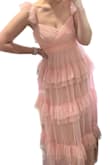 Loooooove this dress. SO fun & SO flattering!!! Floor length for me (6'0") so may need length alterations for shorter gals. Fit is true to size!! 10/10 would recommend. - Kayla C.