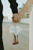 These shoes were amazing for our engagement shoot! I don't usually wear heels this tall, but they were absolutely beautiful. Great quality, I'm a size 6 and they fit perfectly. After wearing them and walking downtown for a couple hours during our shoot, my feet were definitely hurting and blistered but I would still recommend since I never wear heels! - Jenette H.