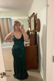 This dress was amazing for my senior prom. I really wanted a green dress with an elegant back, and this dress nailed it. The color, design, fit, and price were all perfect. Was a bit long for me, but that's normal as I am a bit on the shorter side. I love how adjustable it is as I could fit it perfectly to my body. It is also very comfortable. I highly recommend this dress to anyone looking for a great affordable prom dress. - Stephanie Z.