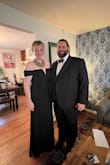 First and foremost I LOVE this dress! I received sooo many compliments and it is very comfortable. 

Secondly, I'm 5'9 and wore a shoe with a 3 1/2 heel and I found myself occasionally stepping on the front of the dress. 

Thirdly, the deep neckline made it impossible for me to figure out how to tape my boobs so I had to wear a bra bc my yammos are saggy but if yours are perky, rock it without the bra girl! 

Fourthly, I found myself repositioning the sleeves as they would bunch up. 

If you're on the fence about ordering, do it. - Jennifer M.