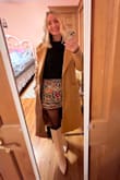 While a jacket should have some extra space in it, the shoulders are a little bit too wide where I could have sized down. I did keep it though, still looks good! - Christine A.
