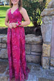 My 17YO wore this dress to prom and she looked amazing. We have received so many compliments from teens to moms. Absolutely love it.
We did sew up the bust line a bit and took in the skirt's outside lining to make it less full. - Frances R.