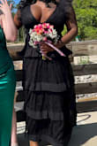 Wore to my senior prom. A little low cut so needed boob tape but was comfortable, not too long and got so many compliments! - Ariana C.