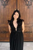 I loved this dress! I wore it for a black tie wedding and received many compliments. I am short (4'11) and small chested, so I did have to get alterations for the length and chest area. - Rebeca C.