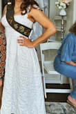 Super cute dress for my bridal shower. My only gripe is the material was a little cheaper than I expected. Otherwise, the dress fit fabulously! - Deanna M.