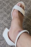 First of all, it looks amazing and the color goes well with every dress I own! I've worn this a few times and I haven't experienced any blisters/cuts, which usually happens when I'm breaking into new footwear. It also feels sturdy and of great quality. I'd highly recommend these shoes. - Sinduja S.